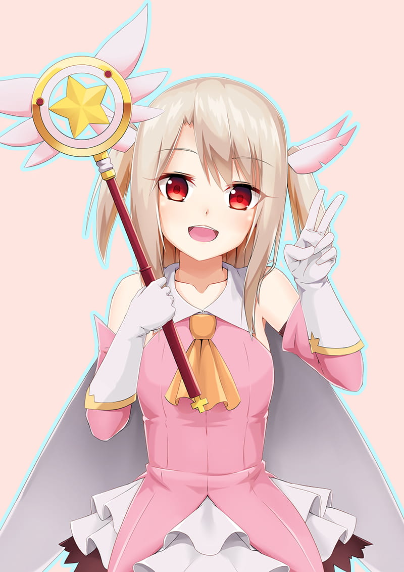 萝莉小魔女 魔法少女伊莉雅手机壁纸(1)