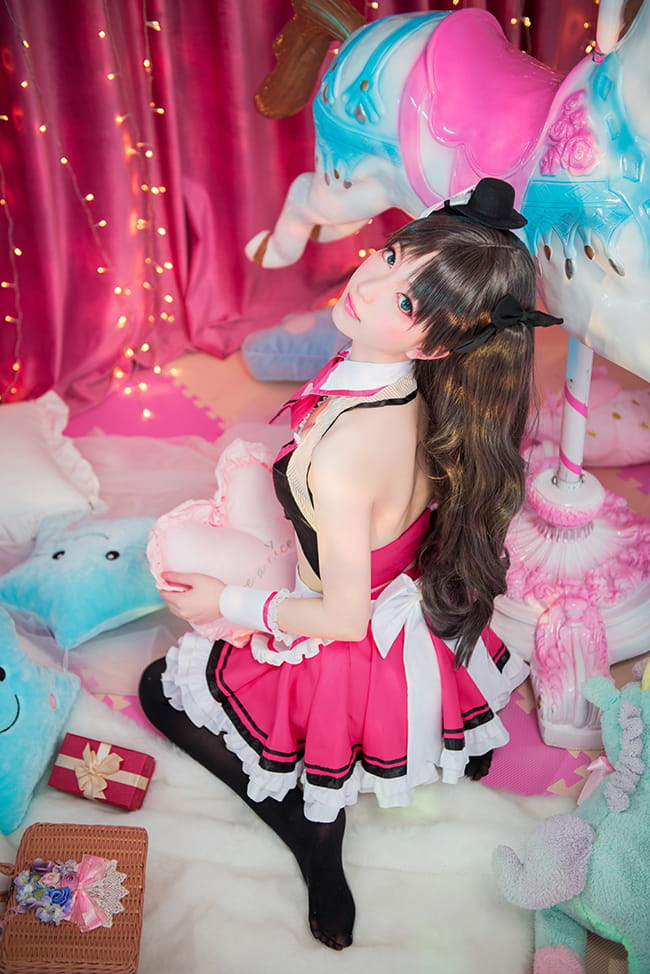 街头巧克力女仆 远坂凛cos