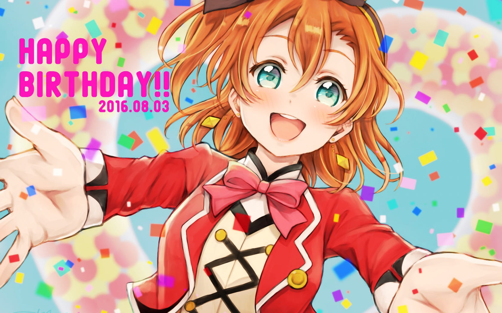 lovelive!蠢萌火龙果 高坂穂乃果电脑壁纸