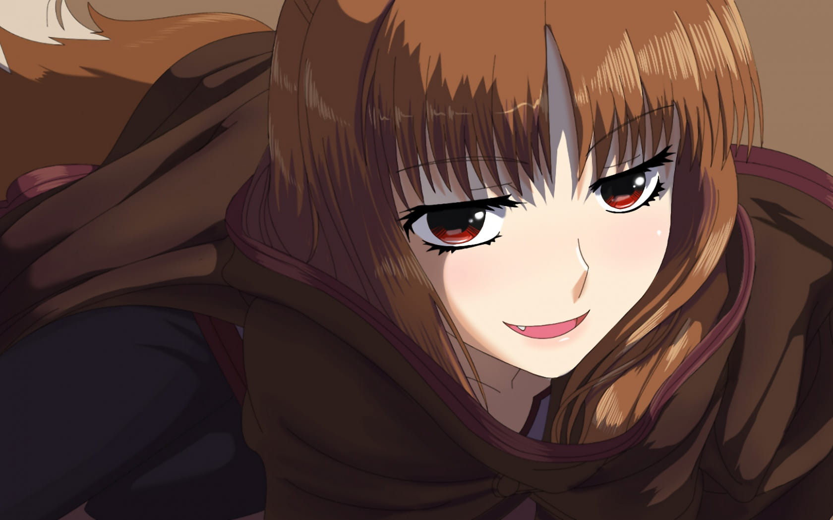 狼少女贤狼赫萝 动漫电脑壁纸(1)