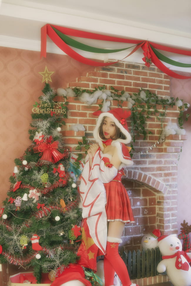 貂蝉 圣诞恋歌 王者荣耀 cos正片