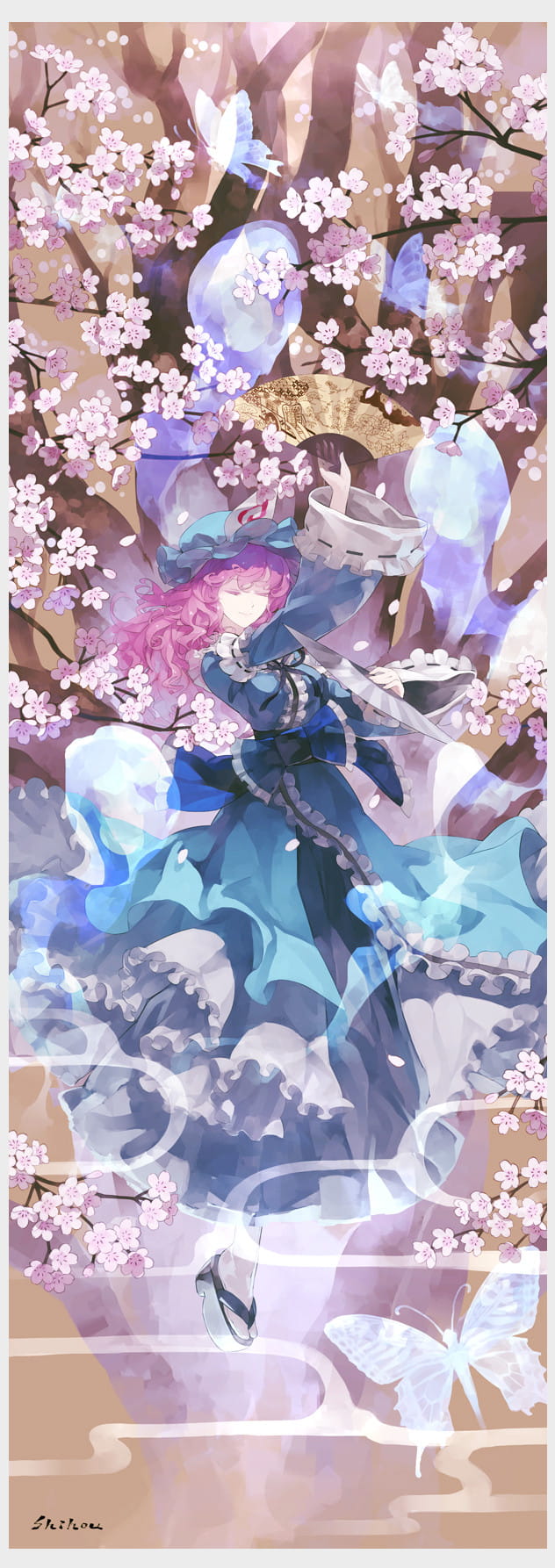 东方Project 西行寺幽幽子 动漫手机壁纸下载(1)