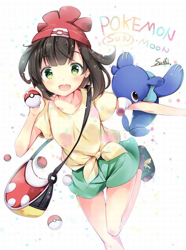 穿迷你小短裤二次元元美少女手机壁纸