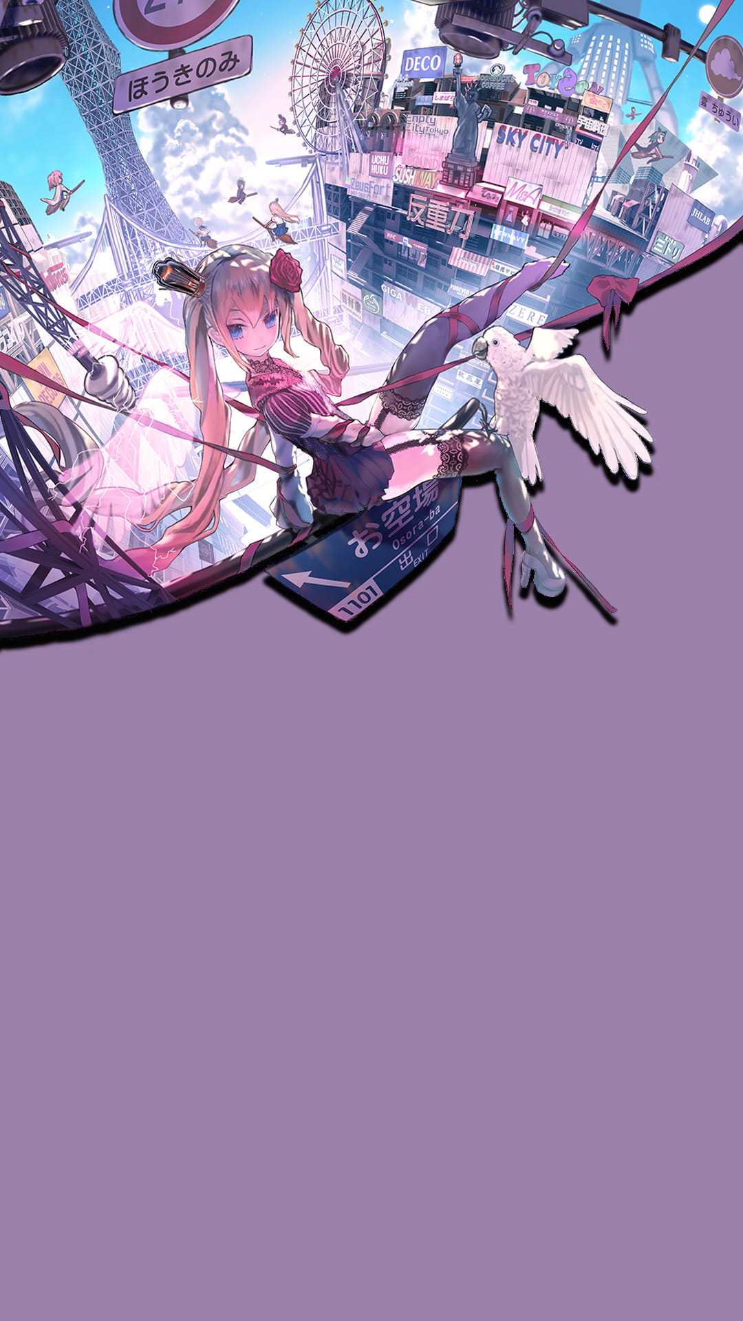 二次元唯美少女手机壁纸