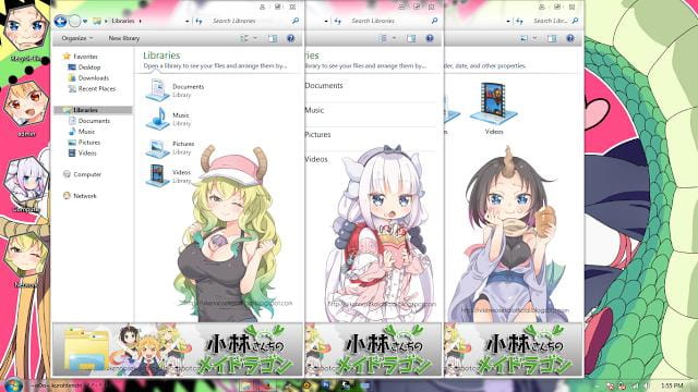 小林家的女仆龙 win7电脑主题下载