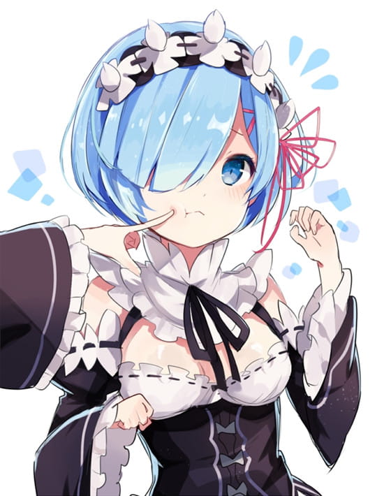 被捏脸的动漫女孩手机壁纸