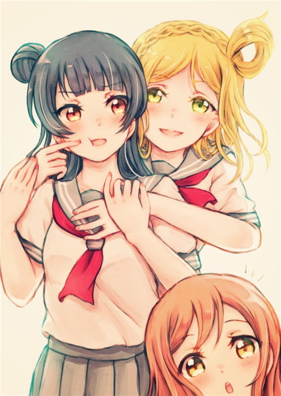 被捏脸的动漫女孩手机壁纸