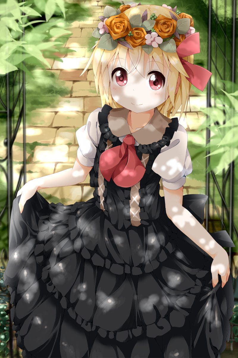 红魔馆中的萝莉吸血鬼芙兰朵露手机壁纸