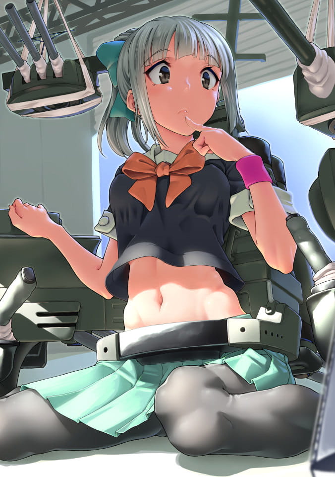 虽然胸部不理想的舰娘——夕张蜜瓜高清手机壁纸