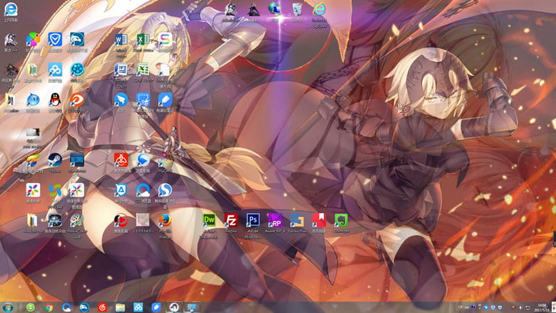 Fate/GO 黑贞德·Alter Win7电脑主题