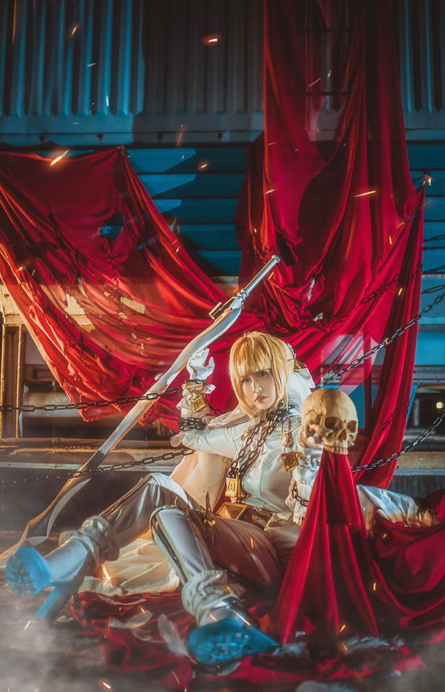  Fate/Grand Order 花嫁尼禄COS