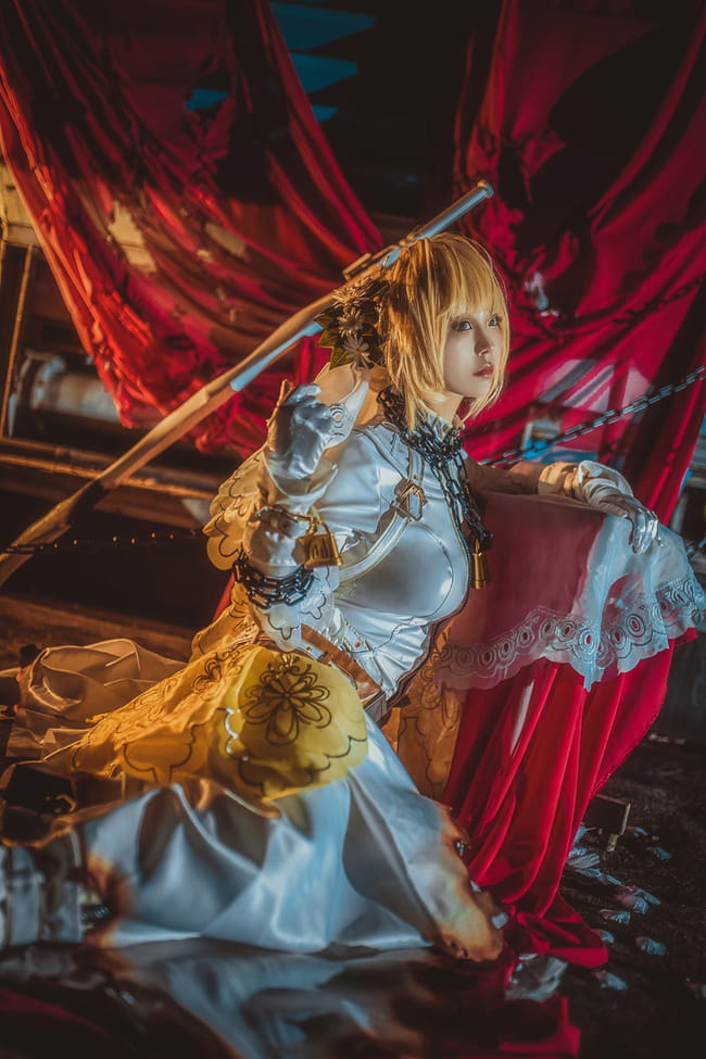  Fate/Grand Order 花嫁尼禄COS