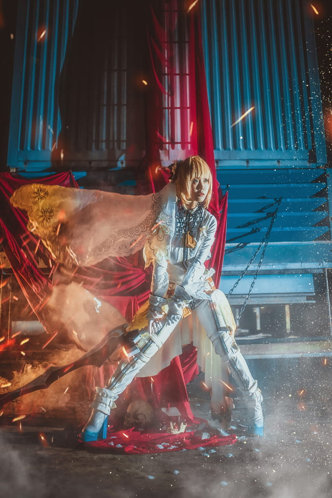  Fate/Grand Order 花嫁尼禄COS