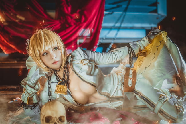  Fate/Grand Order 花嫁尼禄COS