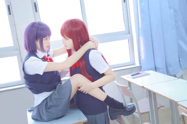 人渣的本愿 安乐冈花火&绘鸠早苗CP COS