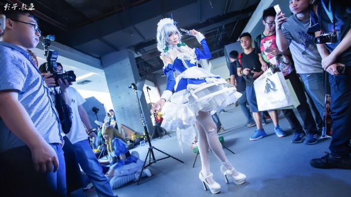 十六夜咲夜蓝宝石礼服COS