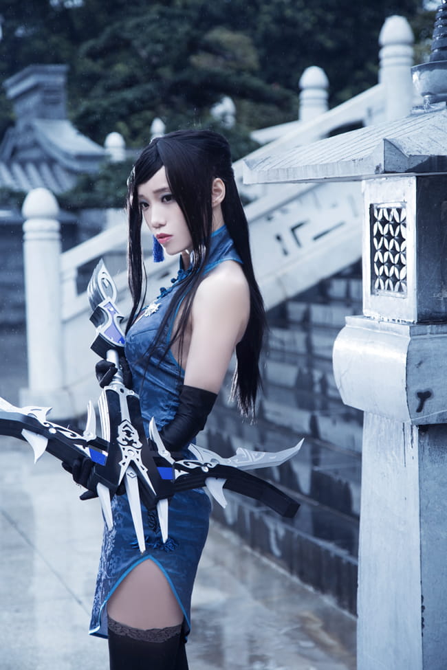 剑网三 唐门旗袍装COS