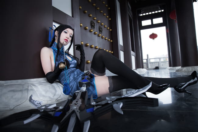 剑网三 唐门旗袍装COS