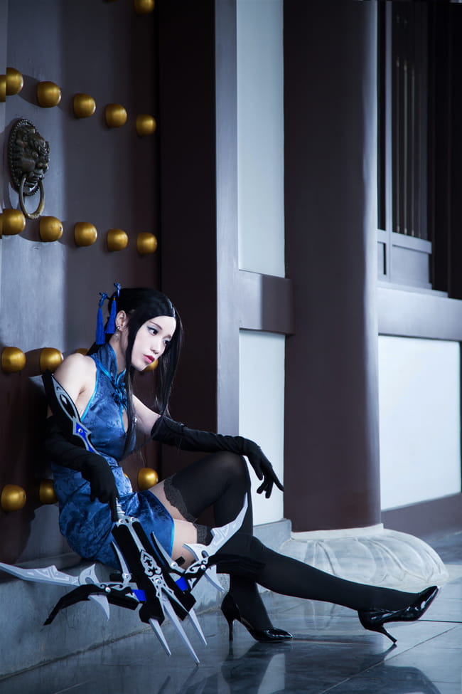 剑网三 唐门旗袍装COS