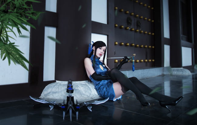 剑网三 唐门旗袍装COS