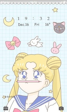 美少女战士 水冰月 月野兔 萌化安卓手机主题