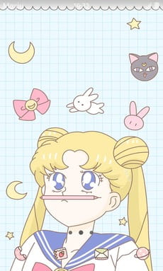 美少女战士 水冰月 月野兔 萌化安卓手机主题