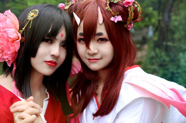 阴阳师 樱花妖X桃花妖 COS