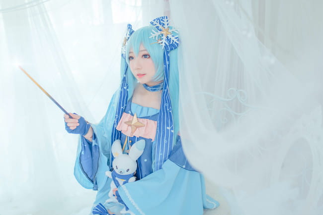 星与雪的公主 雪初音 COS