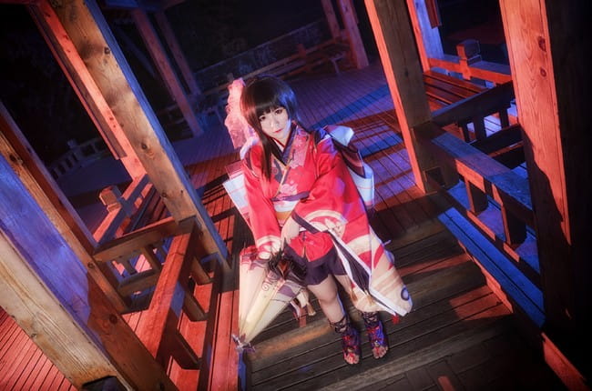 阴阳师 神乐·盛夏的夜晚 COS