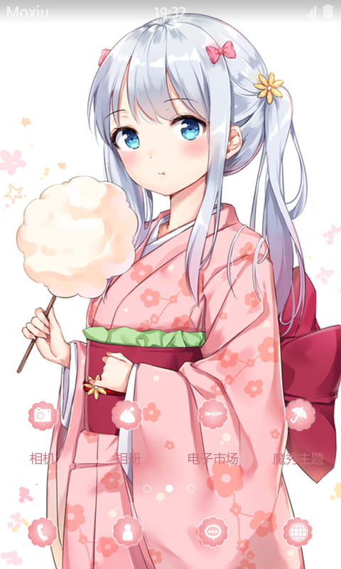 埃罗芒阿老师 和泉纱雾·和服 安卓手机主题