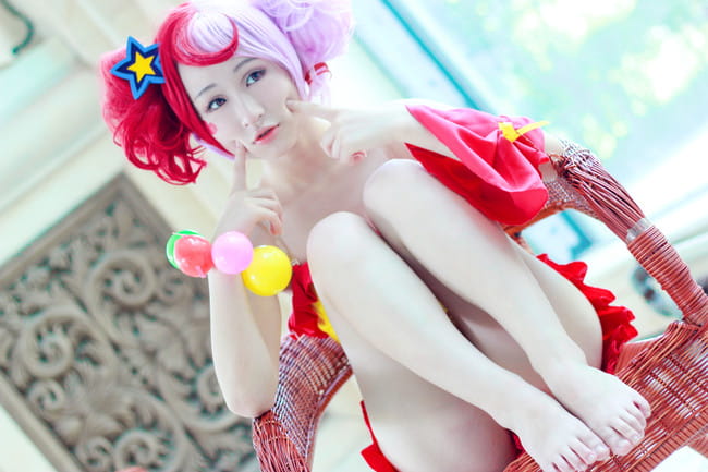 小乔缤纷独角兽cos