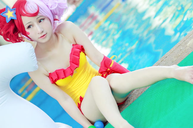 小乔缤纷独角兽cos