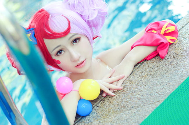 小乔缤纷独角兽cos