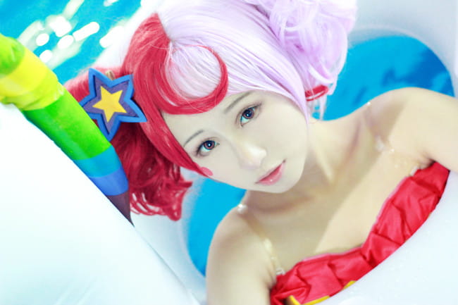 小乔缤纷独角兽cos