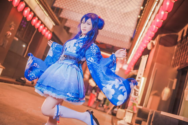 Lovelive！♡园田海未 夏日祭浴衣【终夜思君归】