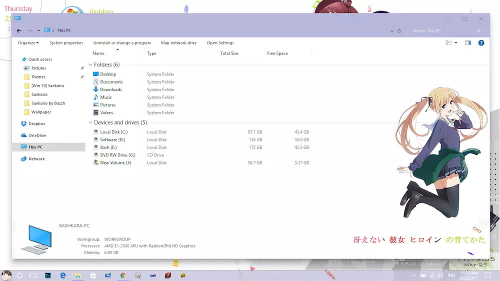 【Win10主题】路人女主的养成方法