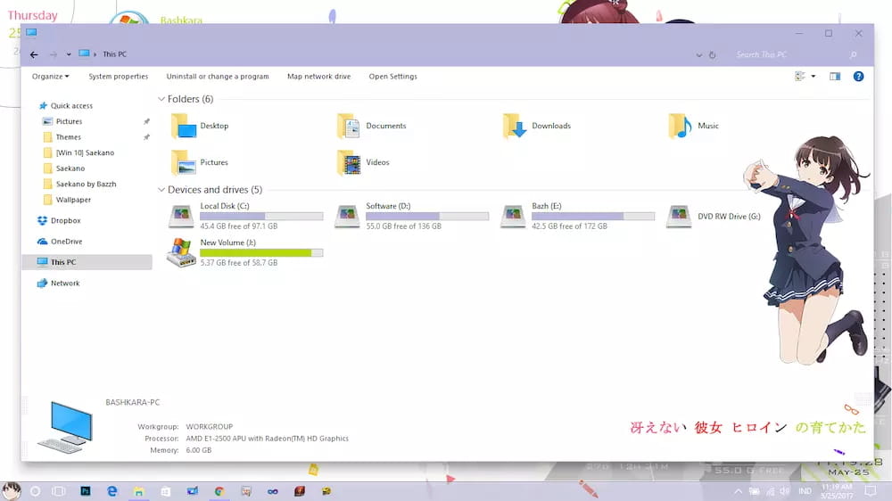 【Win10主题】路人女主的养成方法