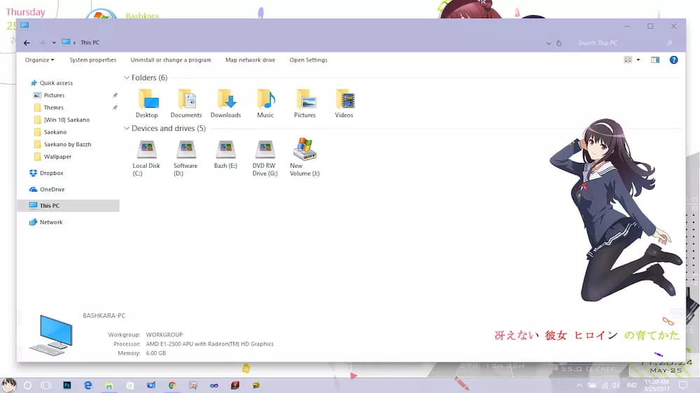【Win10主题】路人女主的养成方法
