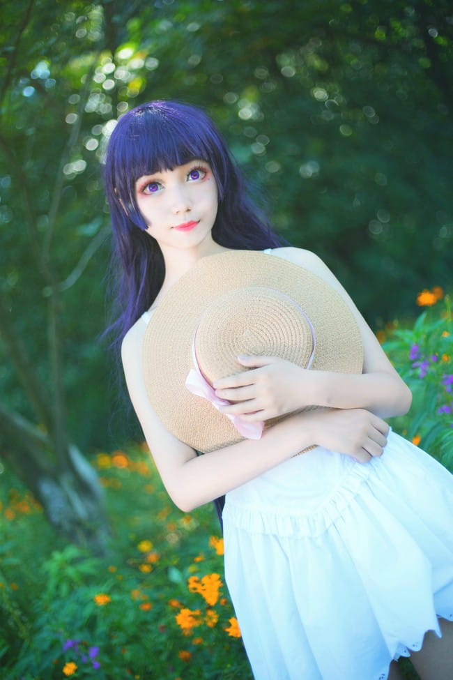 cos正片 黑猫白裙