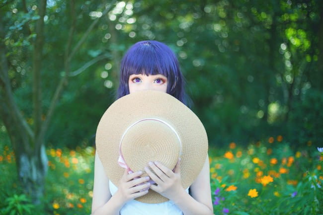 cos正片 黑猫白裙