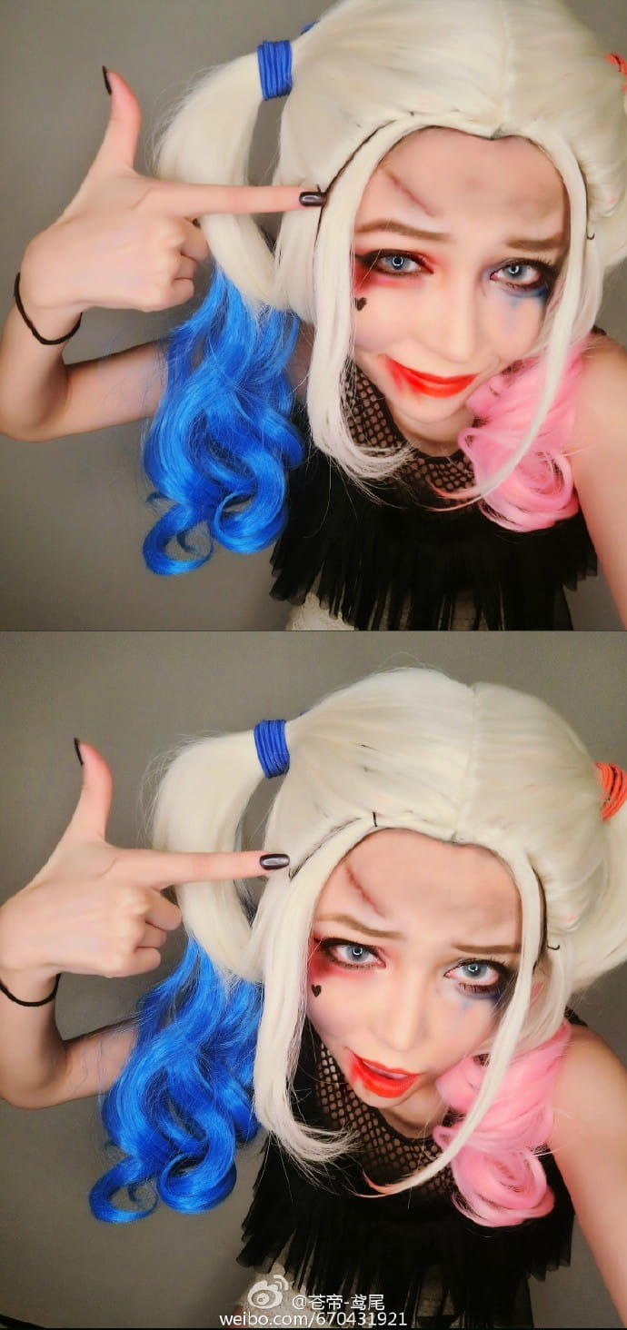 《自杀小队》哈莉·奎茵 COS妆容教程