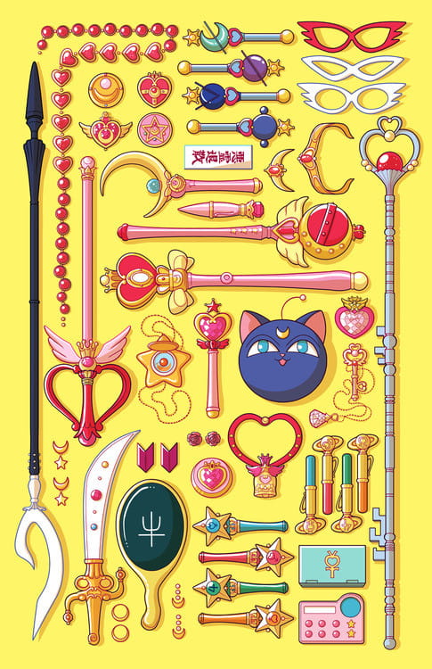 月棱镜威力变身！美少女战士手机壁纸下载(1)