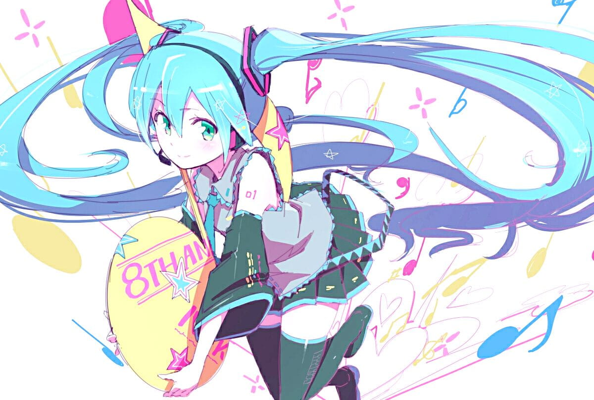 初音抱枕头萌化安卓手机主题