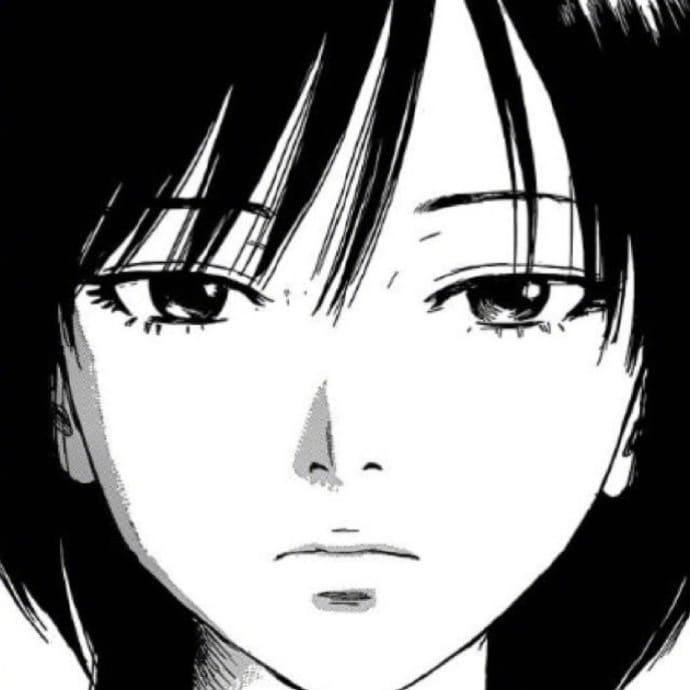 日系黑白病娇女生头像