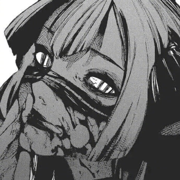 日系黑白病娇女生头像