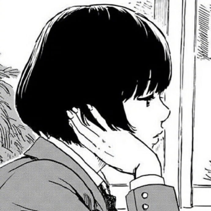 日系黑白病娇女生头像