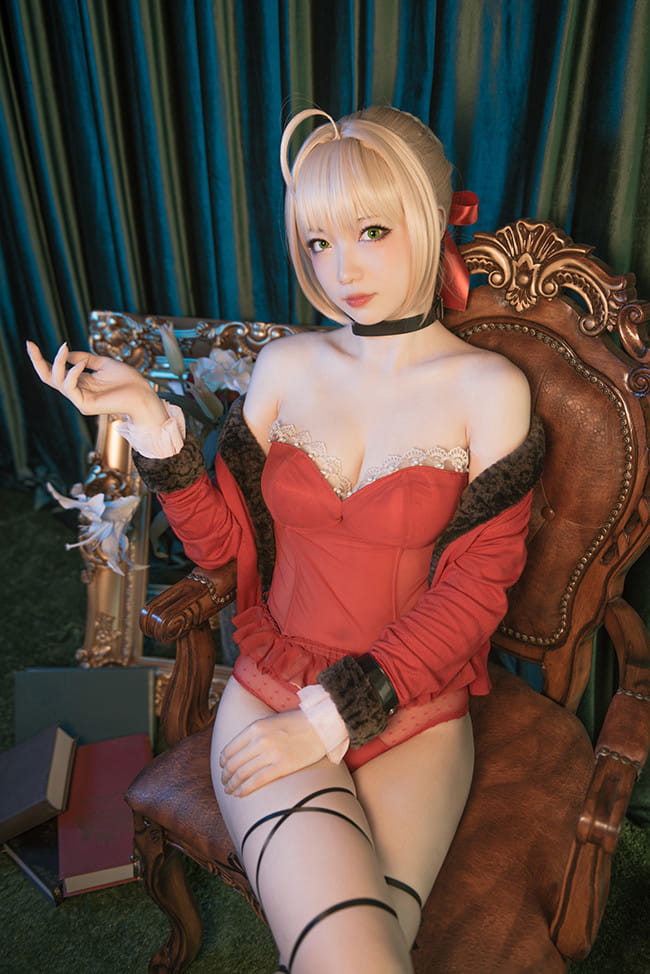 万圣节快乐Fate/Grand Order不夜の蔷薇尼禄cosplay