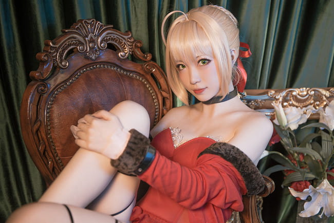 万圣节快乐Fate/Grand Order不夜の蔷薇尼禄cosplay
