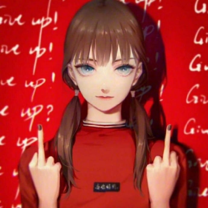 愿我洒脱 愿你快乐二次元动漫女生头像