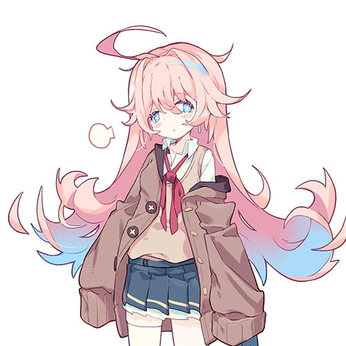 阳光微蓝 二次元动漫情侣头像